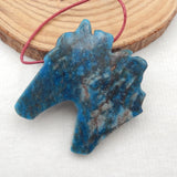 Natural Carved Horse Head Charms Pendant Bead Gemstone
