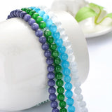 Natural Cat Eye Stone Beads Round Loose Spacer Beads Jewelry Making DIY 6 8 10mm