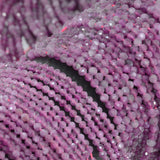 Natural Cat's Eye Flash Ruby Faceted Round Beads 2.5mm, 3.2mm