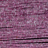 Natural Cat's Eye Flash Ruby Faceted Round Beads 2.5mm, 3.2mm