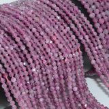 Natural Cat's Eye Flash Ruby Faceted Round Beads 2.5mm, 3.2mm
