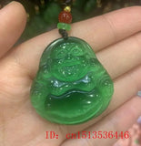 Cat's Eye Stone Buddha Pendant Necklace Charm