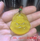 Cat's Eye Stone Buddha Pendant Necklace Charm