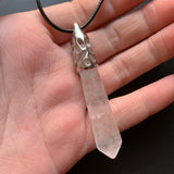 Chakra Stone Hexagonal Column Pendant Necklace Reiki Crystal Jewelry