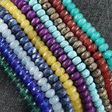 Chalcedony Green Jades Faceted Abacus Loose Beads 5x8mm
