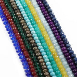 Chalcedony Green Jades Faceted Abacus Loose Beads 5x8mm