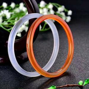 Chalcedony Agate Bracelet - Elegant Gemstone Jewelry