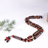 Natural Chalcedony Agate Tian zhu Necklace Three eyes Nine eyes Pendant Jewelry