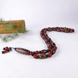 Natural Chalcedony Agate Tian zhu Necklace Three eyes Nine eyes Pendant Jewelry