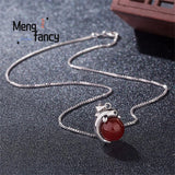 Chalcedony Dolphin Pendant 925 Silver Couple Paired Amulet Jewelry