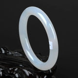 Natural Chalcedony Fine Women Round Bracelet Agate