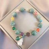 Chalcedony Gourd Pendant Bracelet Jade Stone Jewelry