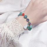 Chalcedony Gourd Pendant Bracelet Jade Stone Jewelry