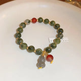 Chalcedony Gourd Pendant Bracelet for Women