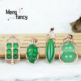 Chalcedony Ruyi Abacus 925 Silver Pendant Charms Jade Fine Jewelry