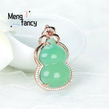 Chalcedony Ruyi Abacus 925 Silver Pendant Charms Jade Fine Jewelry