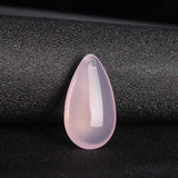 Chalcedony Water Drop Pendant 925 Silver Necklace Agate Crystal Jewelry