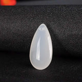 Chalcedony Water Drop Pendant 925 Silver Necklace Agate Crystal Jewelry