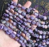 Natural Charoite 6-9mm Irregular Beads 15inch DIY Jewelry Making