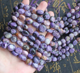 Natural Charoite 6-9mm Irregular Beads 15inch DIY Jewelry Making