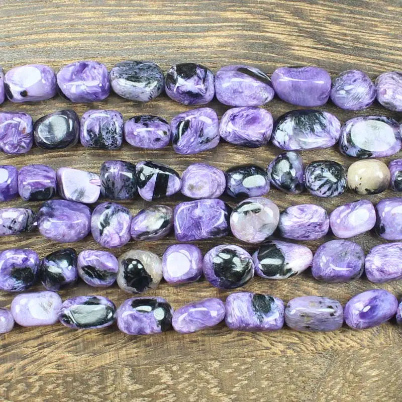Natural Charoite Irregular Beads 15inch Strand DIY Jewellery