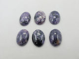 Natural Charoite Bead Cabochons 22*30mm Oval Gem Stone Jewelry Pendant Cabochons