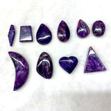 Charoite Pendant Gemstone Necklace For Women Men Gift