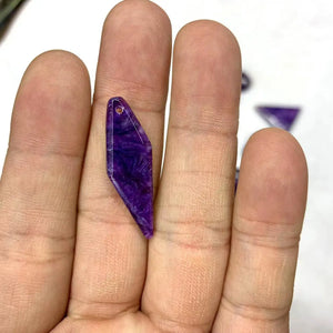 Charoite Pendant Gemstone Necklace For Women Men Gift