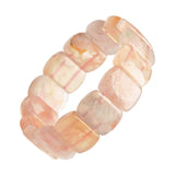 Cherry Agate Gemstone Beads Bracelet Woman Stretch 18*13mm Crystal Bangle
