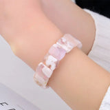 Cherry Agate Gemstone Stretch Bracelet 18*13mm