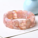 Cherry Agate Gemstone Stretch Bracelet 18*13mm