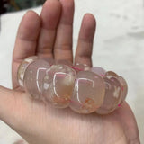 Cherry Blossom Agate Bracelet Gemstone Bangle For Women