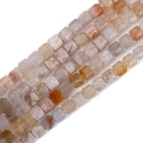 Cherry Blossom Agates Stone Beads Cube Square Shape Loose Stones Beads
