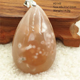 Cherry Orange Agate Bead Pendant Necklace Rectangle Gift Red Yellow Agate
