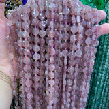 Cherry Quartz Beads Faceted Coin Square Loose Beads For Jewelry Making