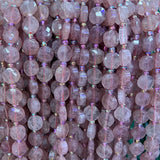 Cherry Quartz Beads Faceted Coin Square Loose Beads For Jewelry Making