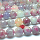 Natural Cherry Tourmaline Smooth Round Beads Gemstone Semi Precious Stone