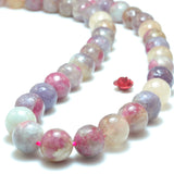 Natural Cherry Tourmaline Smooth Round Beads Gemstone Semi Precious Stone