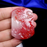 Hand-carved Tiger Jade Pendant Zodiac Necklace