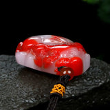 Chicken Blood Jade Lucky Pendant Evil Transfer Sweater Chain