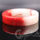 Natural Chicken Blood Jade Hand-carved Square Bracelet Boutique Jewelry