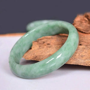 Hand-carved Wide Bar Jade Bracelet Boutique Jewelry Men and Women