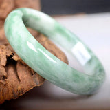 Hand-carved Wide Bar Jade Bracelet Boutique Jewelry Men and Women