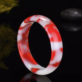 Natural Chinese Colored Jade Hand-carved Jade Bracelet