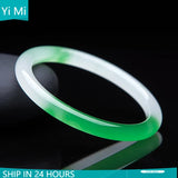 Chinese Jade Bracelet Bangle Charm Hand-Carved Luck Amulet
