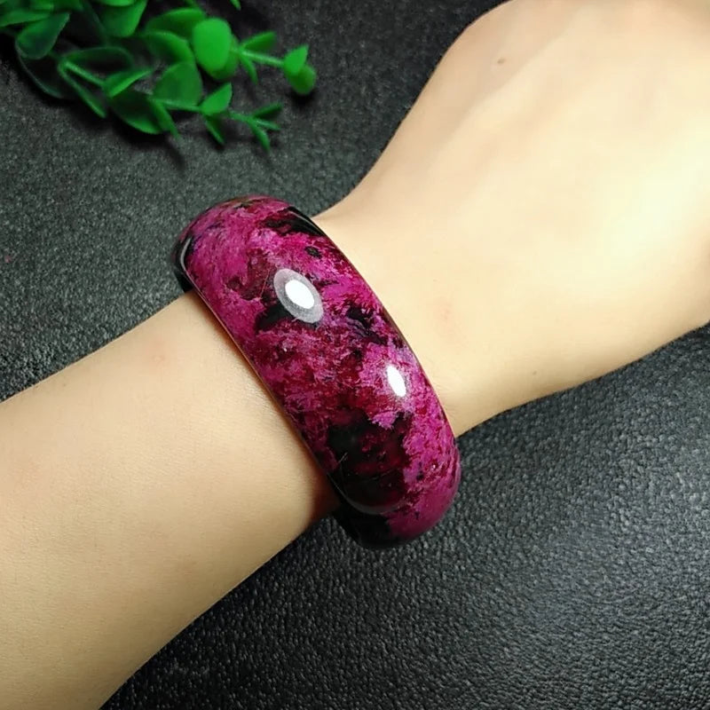 Chinese Jade Hand Carved Wide Bracelet - Women's Boutique Jewelry
