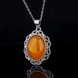Natural Chinese Green Chalcedony Water Drop Pendant Green Agate Bracelet