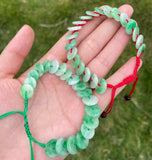 Chinese Green Jade 12mm Beads Bracelet Safety Buckle Charm Jewellery DIY