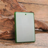 Natural Chinese Green Jade Safety Pendant Necklace Charm Jadeite Jewelry