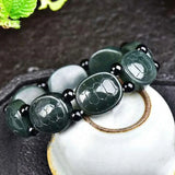 Chinese Hetian Jade Turtle Shell Bracelet for Women Men